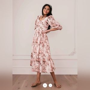 JessaKae Midi Floral Dress Size Medium